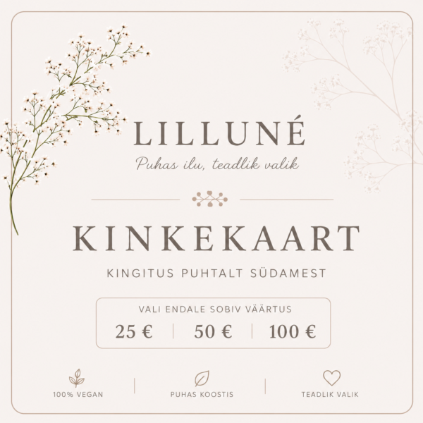 LILLUNÉ Kinkekaart